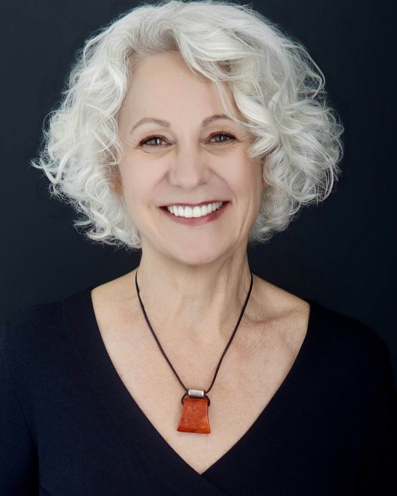 Irene Ziegler, audiobook narrator, smiling